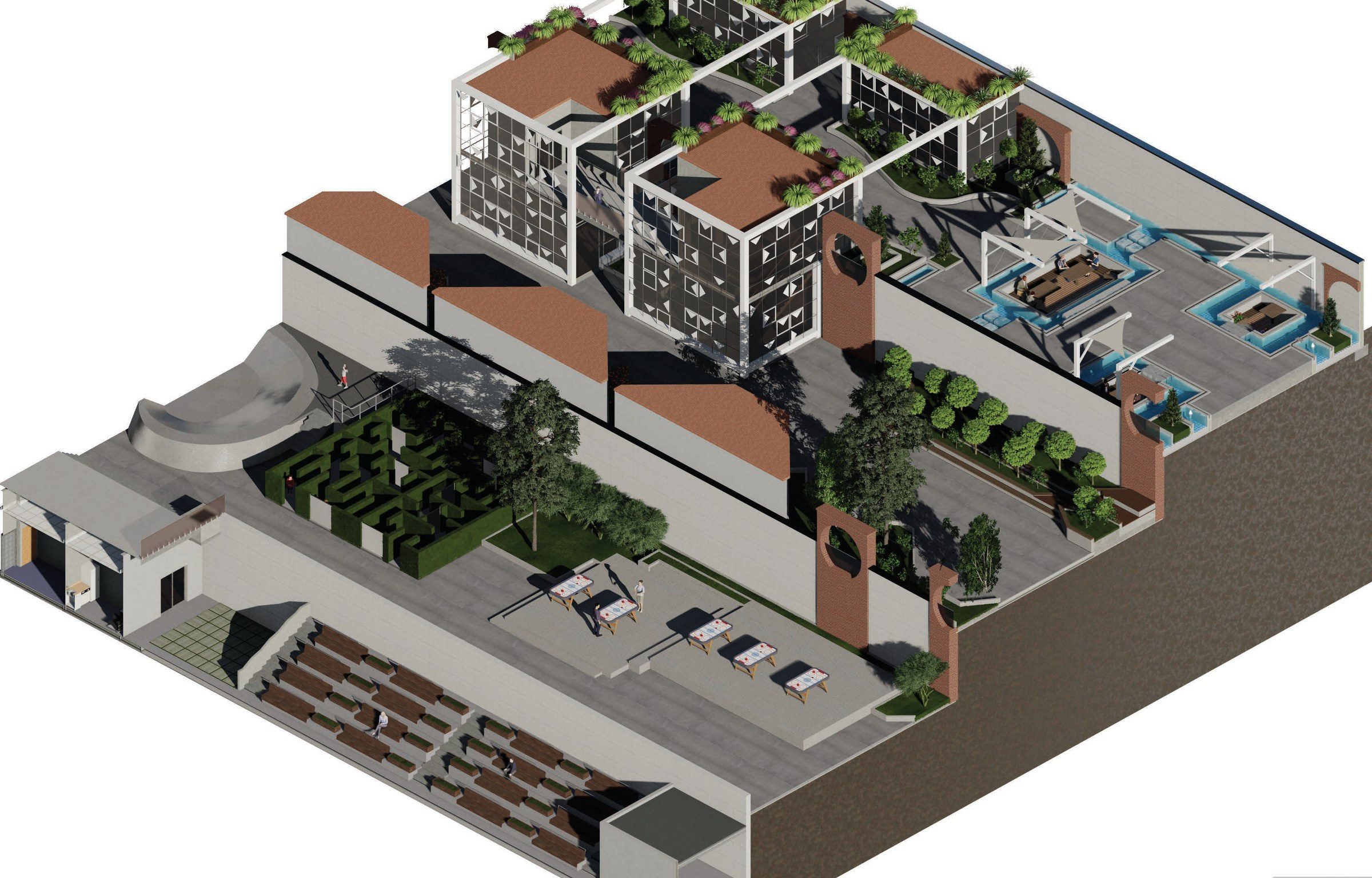 Sectional axonometric