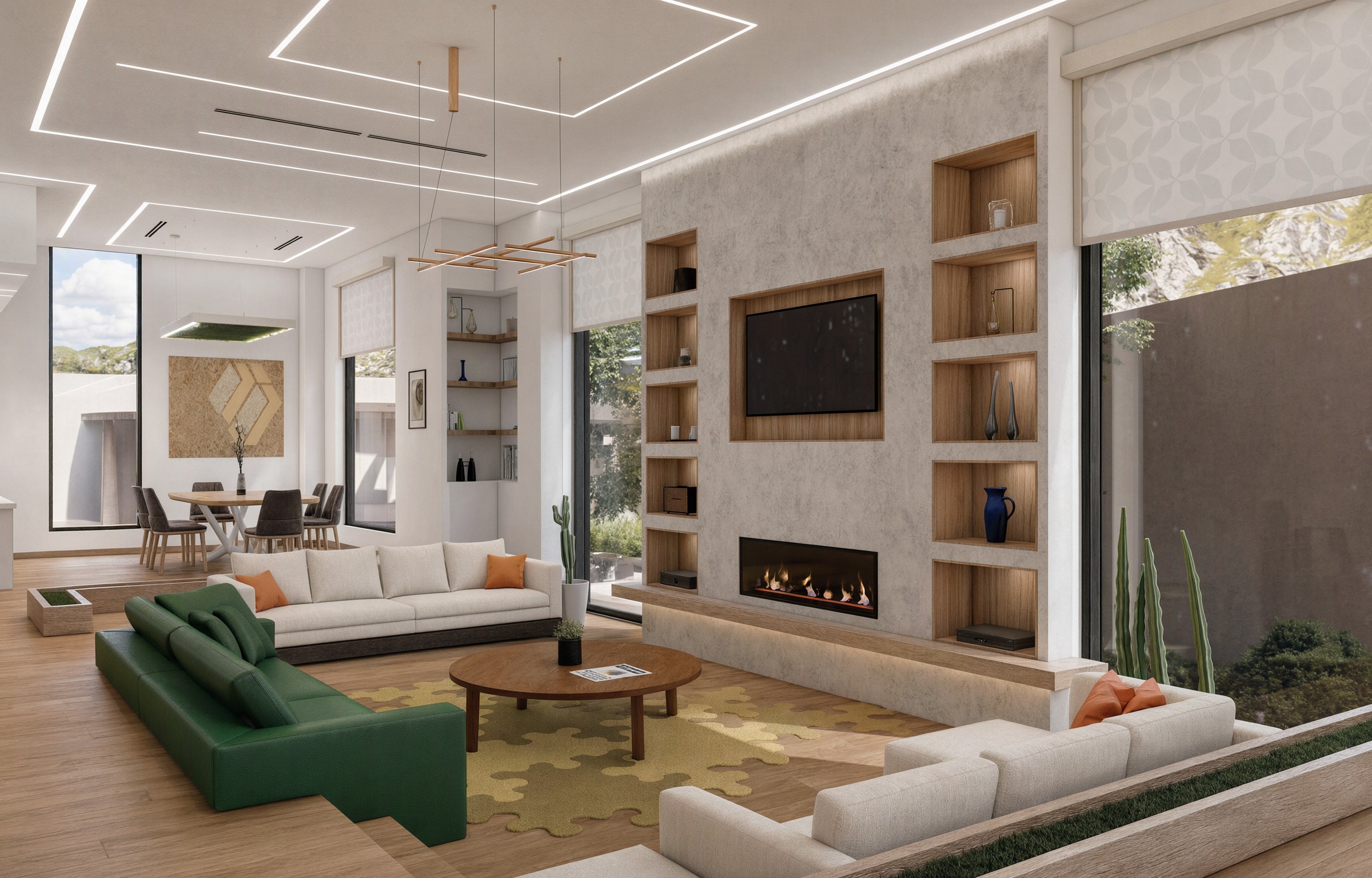 Sunken lounge