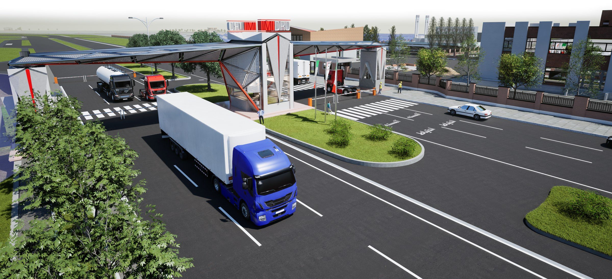 Entrance Gate & Traffic Control Centre — Kashan SEZ