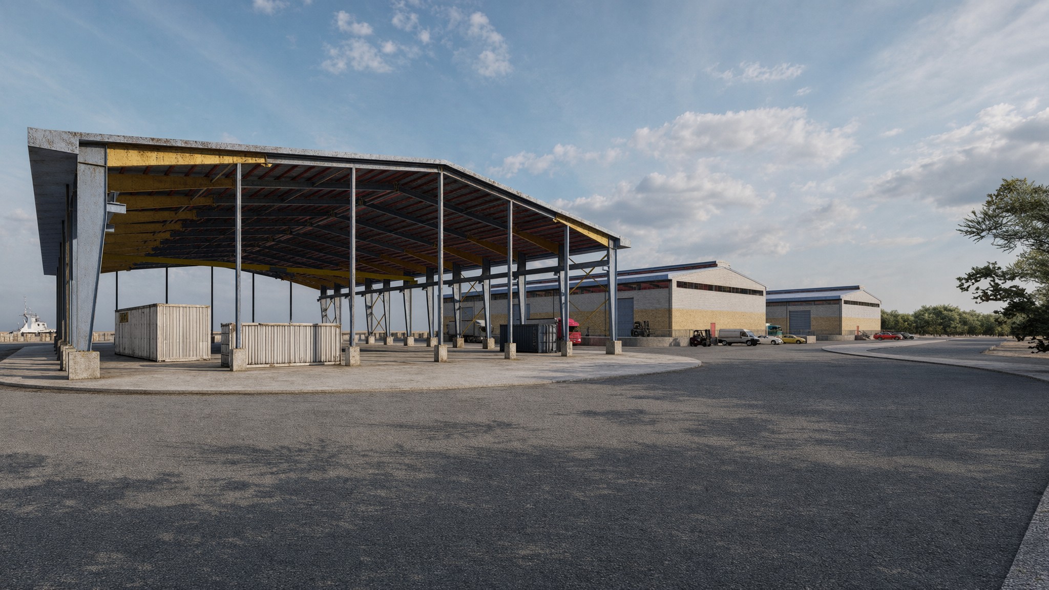 Hangar and storage area