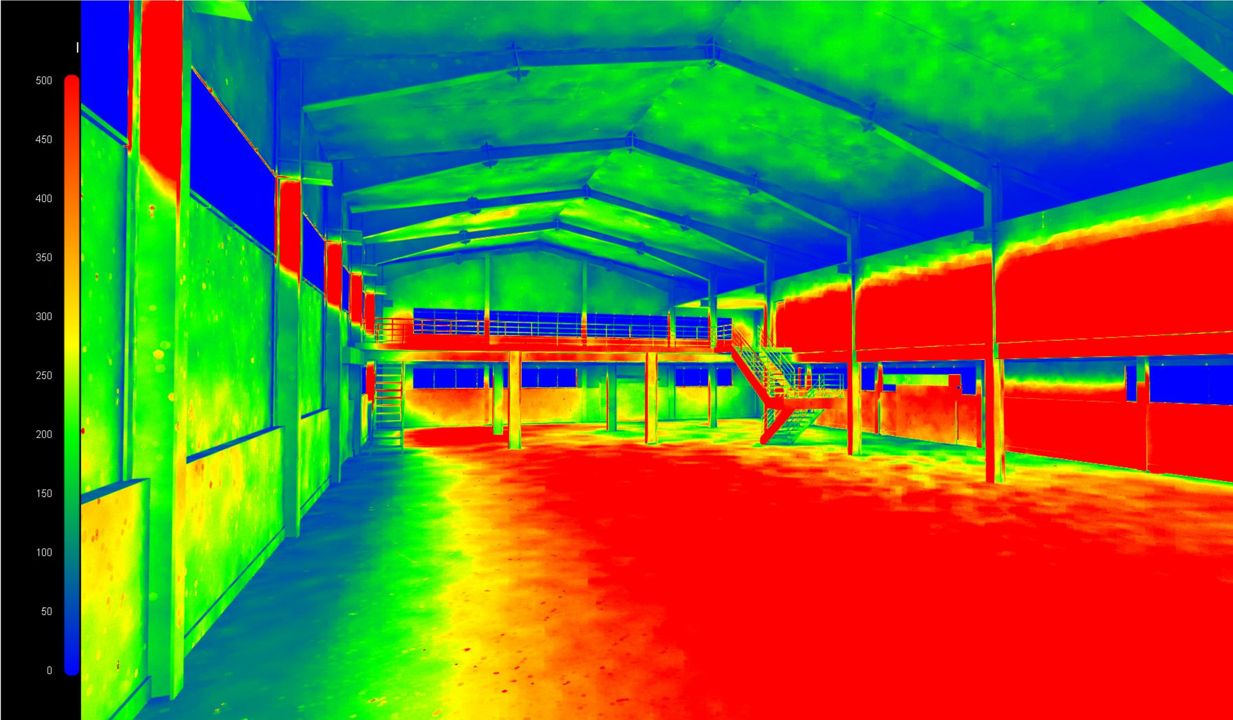 Daylight simulation, production hall